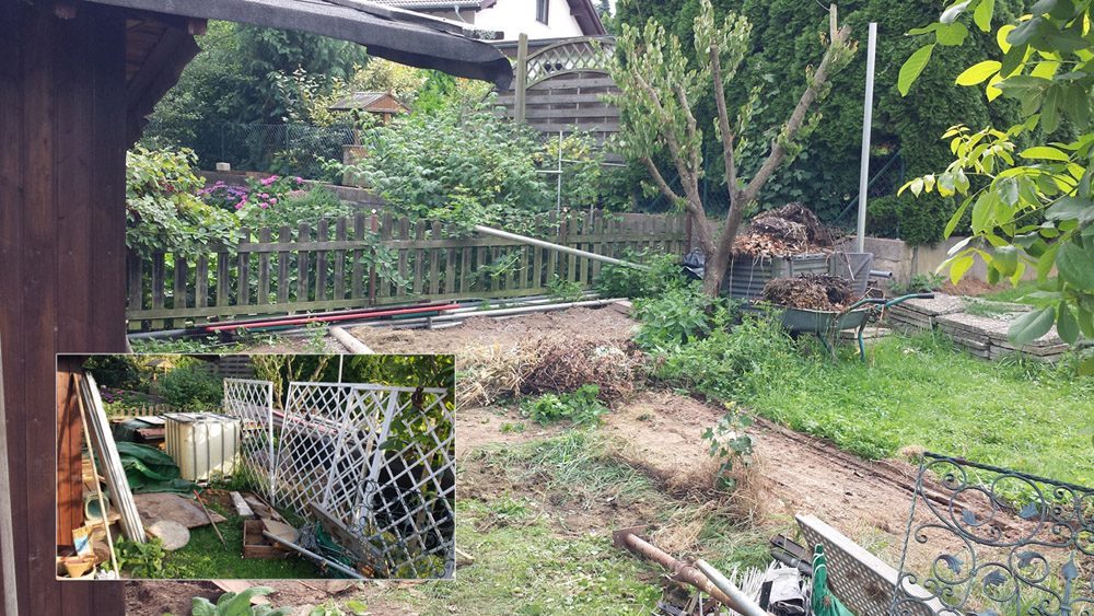 Verwilderter Garten — Räumung und Entsorgung